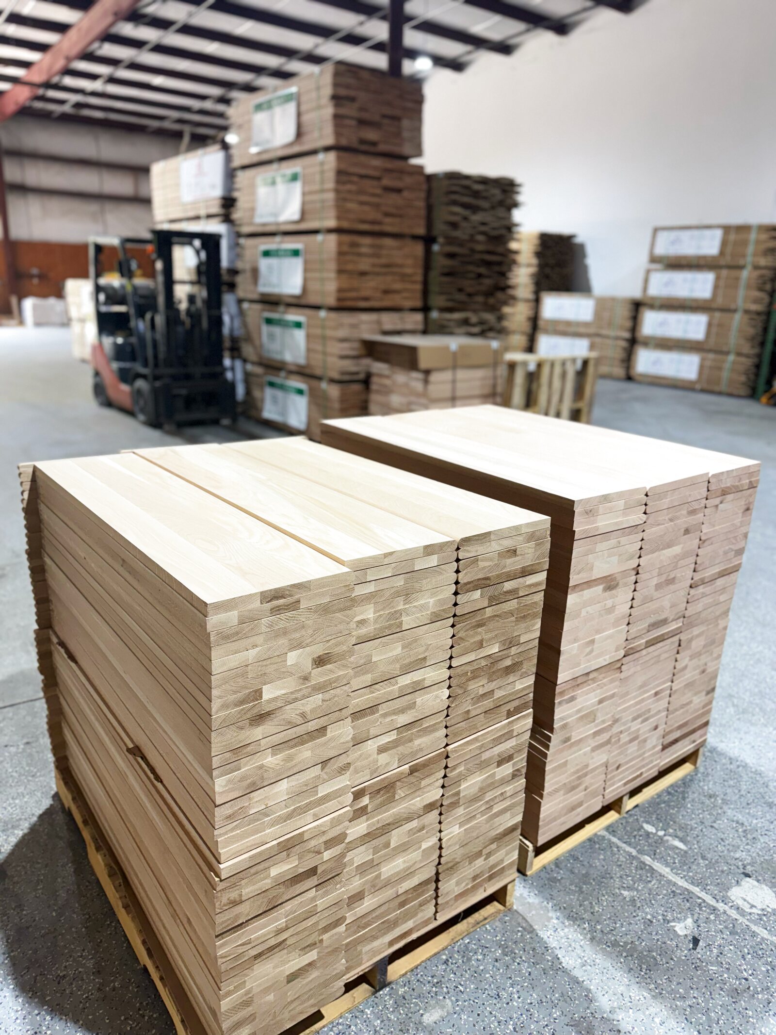 Solid stair treads and moldings at NDM Floors